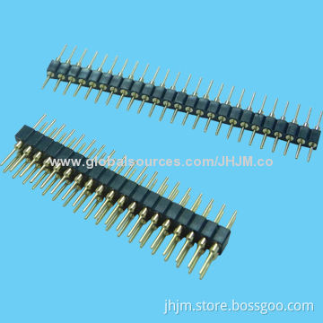 PCB Connectors, 2mm Pitch, Single Double Row 2-80 Straight Round Pin, 12.1/12.33/10mm Pin Length